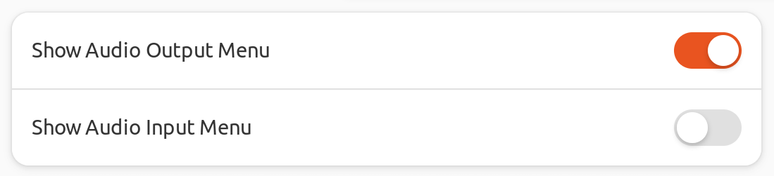 Audio Toggle - Sélection entrée/sortie