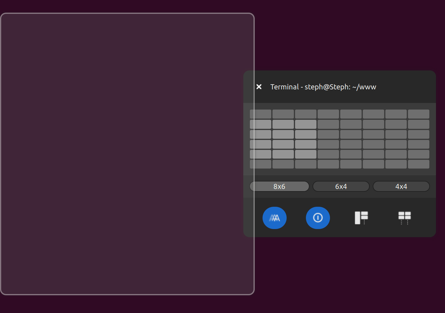 Gtile - Placement de fenêtres